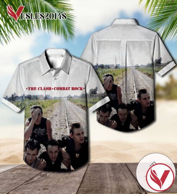 The Clash Combat Rock Album Cover Hawaiian Shirt, Best Gift For Music Lovers Vesles2014S