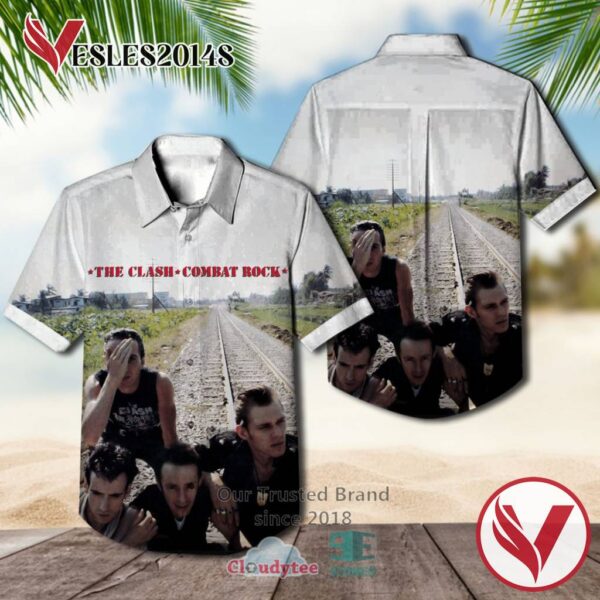 The Clash Combat Rock Casual Hawaiian Shirt, Best Gifts For Summer Vesles2014S 1