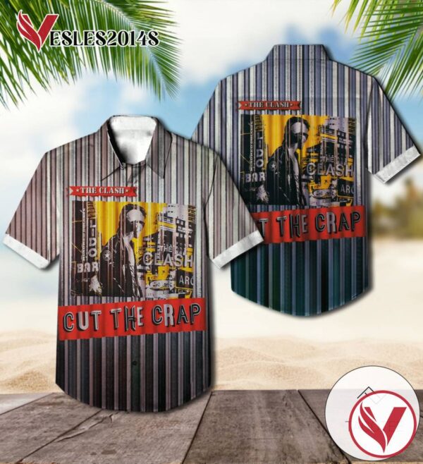 The Clash Cut The Crap Album Cover Hawaiian Shirt, Best Gift For Music Lovers Vesles2014S