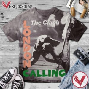 The Clash London Calling Album Cover Shirt, Perfect Gifts For Music Lovers - Vesles2014S