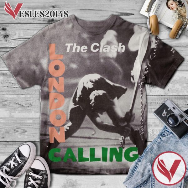 The Clash London Calling Album Cover Shirt, Perfect Gifts For Music Lovers - Vesles2014S