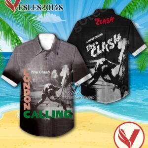 The Clash London Calling Album Cover Style 2 Hawaiian Shirt, Unique Gifts For Music Lovers - Vesles2014S