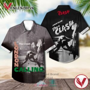 The Clash London Calling Album Hawaiian Casual Shirt, Best Gift For Music Lovers Vesles2014S