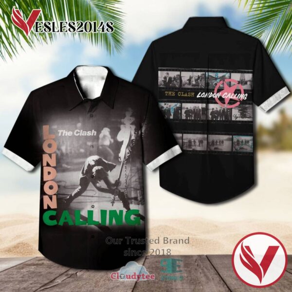 The Clash London Calling Casual Hawaiian Shirt, Best Gifts For Summer Vesles2014S 1
