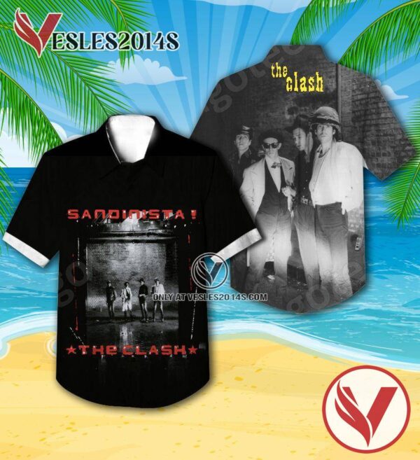 The Clash Sandinista Album Cover Style 2 Hawaiian Shirt, Unique Gifts For Music Lovers - Vesles2014S