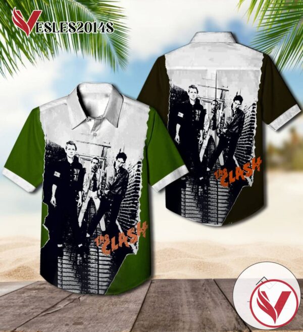 The Clash The Debut Studio Album Cover Hawaiian Shirt, Best Gift For Music Lovers Vesles2014S