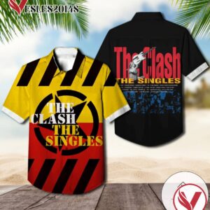 The Clash The Singles Compilation Album Cover Hawaiian Shirt, Best Gift For Music Lovers Vesles2014S
