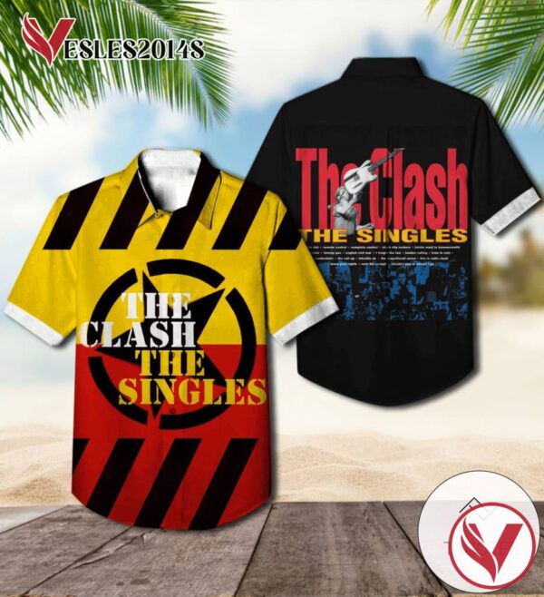 The Clash The Singles Compilation Album Cover Hawaiian Shirt, Best Gift For Music Lovers Vesles2014S