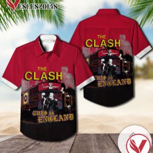 The Clash This Is England Album Cover Hawaiian Shirt, Best Gift For Music Lovers Vesles2014S