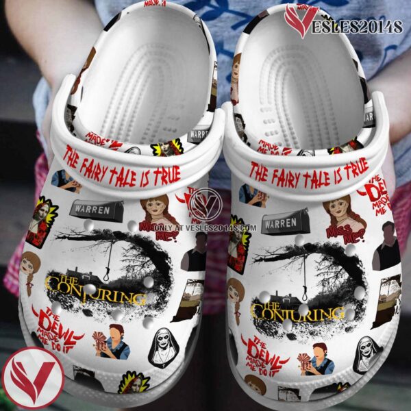 The Conjuring Movie Crocs Crocband Clogs Shoes Comfortable For Men Women and Kids Style 2 - Vesles2014S