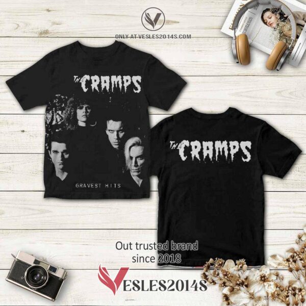 The Cramps Band Gravest Hits Album 3D T-Shirt, Perfect Gifts For Music Lovers - Vesles2014S