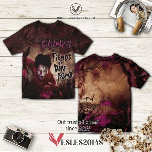The Cramps Fiends Of Dope Island Album 3D Shirt, Perfect Gifts For Music Lovers - Vesles2014S
