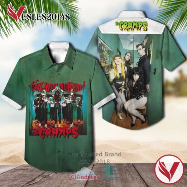 The Cramps Look Mom No Head Albums Hawaiian Shirt, Best Gift For Music Lovers Vesles2014S