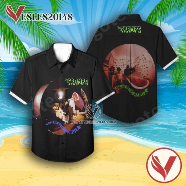 The Cramps Psychedelic Jungle Album Cover Hawaiian Shirt, Unique Gifts For Music Lovers - Vesles2014S