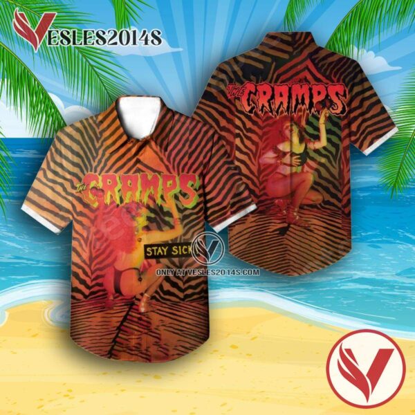The Cramps Stay Sick Album Cover Hawaiian Shirt, Unique Gifts For Music Lovers - Vesles2014S