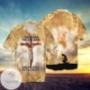 The Cross And Jesus I Only Kneel For One Man He Died On The Cross For Men And Women Graphic Print Short Sleeve Hawaiian Casual Shirt Vesles2014S