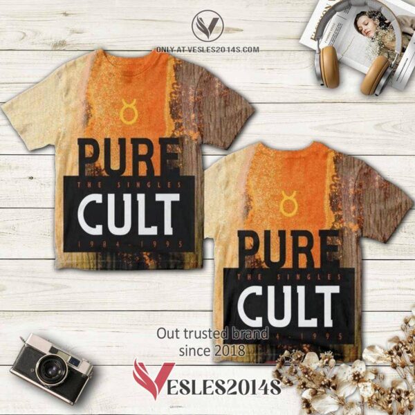 The Cult Band Pure Cult The Singles 1984–1995 Album 3D T-Shirt, Perfect Gifts For Music Lovers - Vesles2014S
