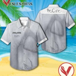 The Cure Faith Album Cover Hawaiian Shirt, Unique Gifts For Music Lovers - Vesles2014S