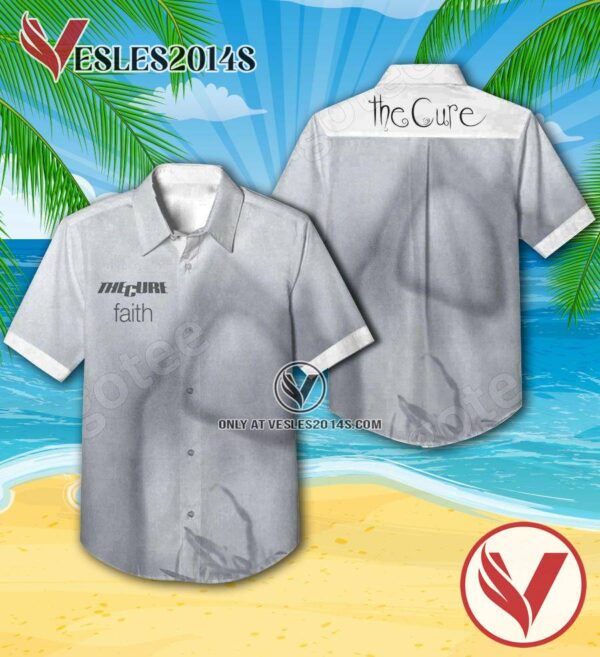 The Cure Faith Album Cover Hawaiian Shirt, Unique Gifts For Music Lovers - Vesles2014S