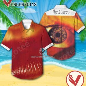 The Cure Kiss Me, Kiss Me, Kiss Me Album Cover Hawaiian Shirt, Unique Gifts For Music Lovers - Vesles2014S
