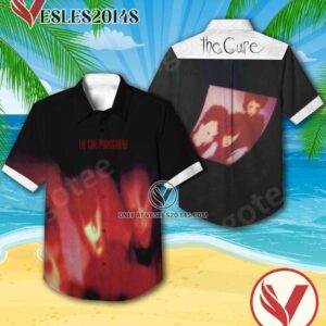 The Cure Pornography Album Cover Hawaiian Shirt, Unique Gifts For Music Lovers - Vesles2014S