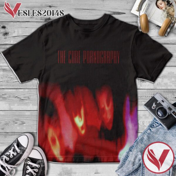 The Cure Pornography Album Cover Shirt, Perfect Gifts For Music Lovers - Vesles2014S