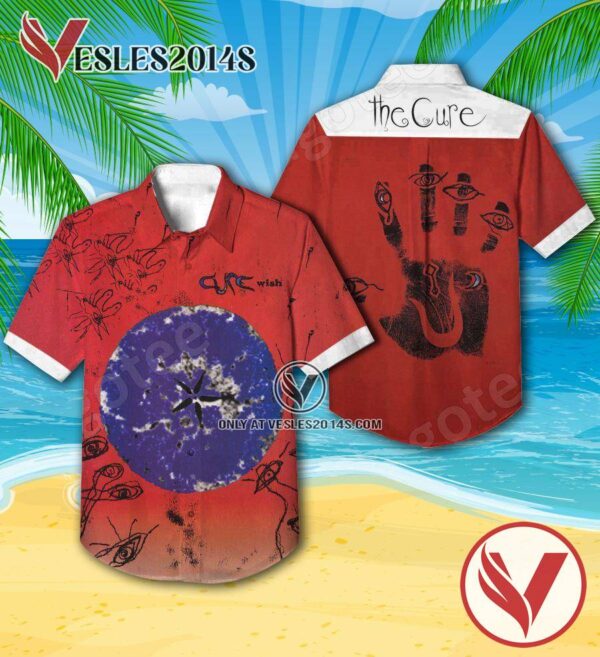 The Cure Wish Album Cover Hawaiian Shirt, Unique Gifts For Music Lovers - Vesles2014S