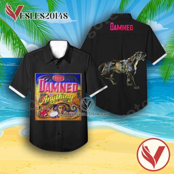 The Damned Anything Album Cover Hawaiian Shirt, Unique Gifts For Music Lovers - Vesles2014S