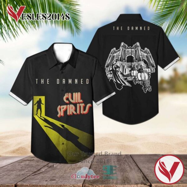 The Damned Band Evil Spirits Album Hawaiian Shirt, Best Gift For Music Lovers Vesles2014S