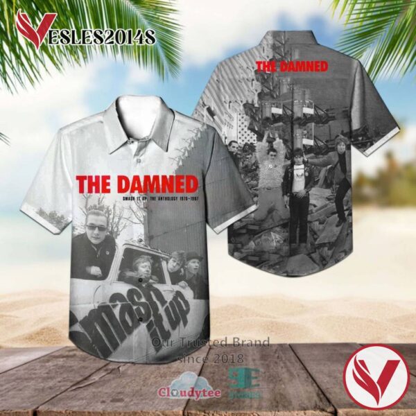 The Damned Band Smash It Up The Anthology 1976–1987 Album Hawaiian Shirt, Best Gift For Music Lovers Vesles2014S