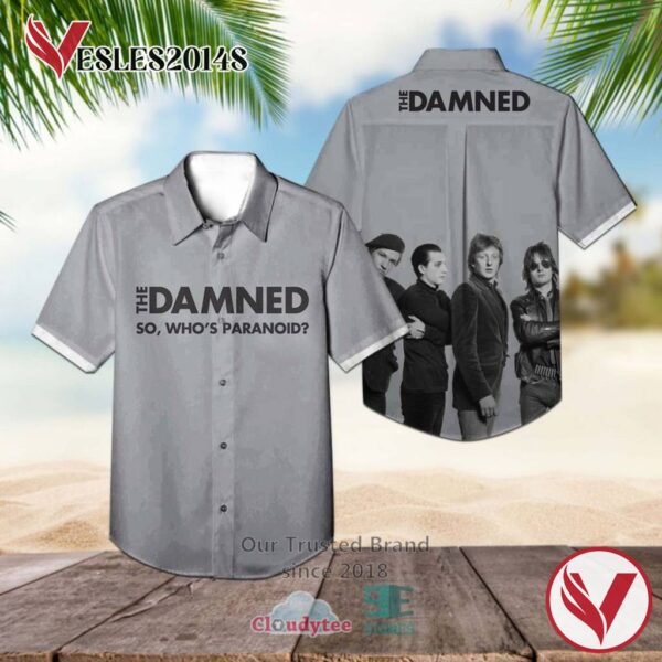 The Damned Band So, Who's Paranoid Album Hawaiian Shirt, Best Gift For Music Lovers Vesles2014S