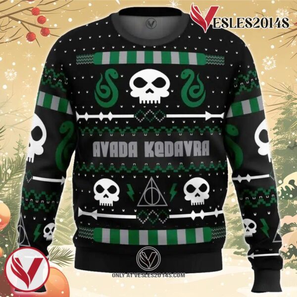 The Dark Sweater Harry Potter Ugly Christmas Sweater, Unique Christmas Gift For Fans - Vesles2014S
