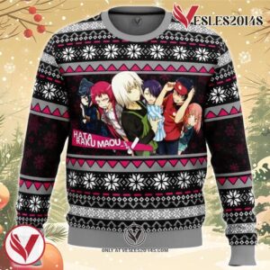 The Devils Crew The Devil is a Part-Timer Ugly Christmas Sweater, Unique Christmas Gift For Fans - Vesles2014S
