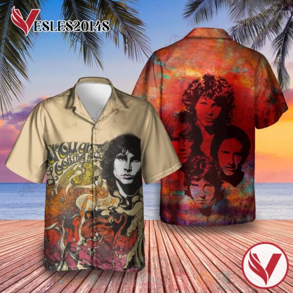 The Doors Colorful Art Album Hawaiian Shirt, Best Gift For Music Lovers Vesles2014S