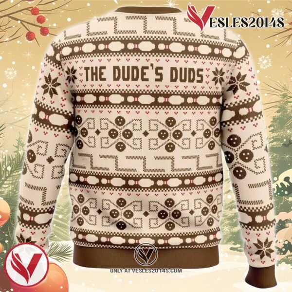 The Dude’s Duds The Big Lebowski Ugly Christmas Sweater, Unique Christmas Gift For Fans - Vesles2014S 1