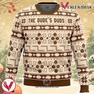 The Dude’s Duds The Big Lebowski Ugly Christmas Sweater, Unique Christmas Gift For Fans - Vesles2014S