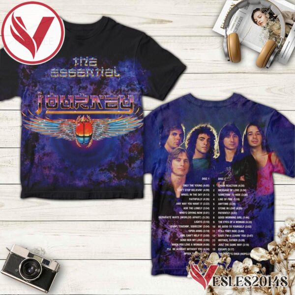 The Essential Journey Compilation Album By Journey Shirt, Perfect Gifts For Music Lovers - Vesles2014S