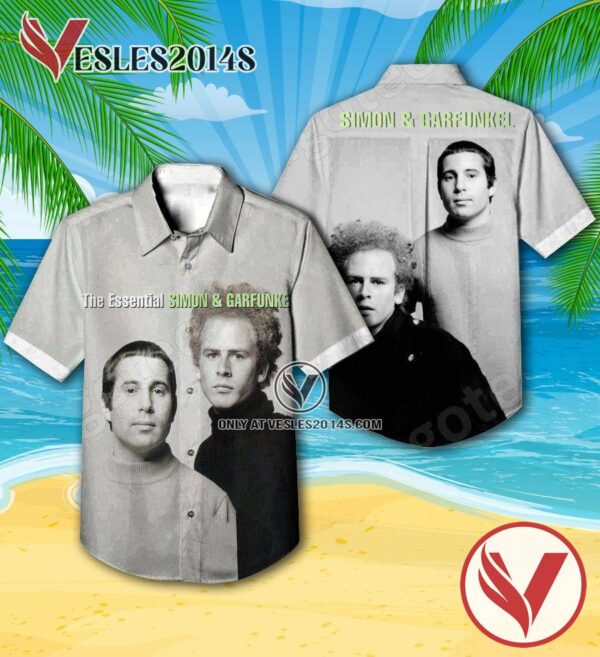 The Essential Simon And Garfunkel Compilation Album Cover Hawaiian Shirt, Unique Gifts For Music Lovers - Vesles2014S
