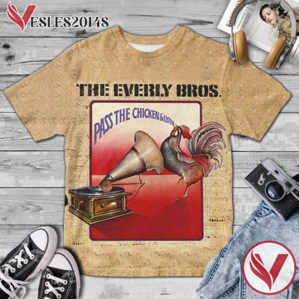 The Everly Brothers Pass The Chicken And Listen Album Cover Shirt, Perfect Gifts For Music Lovers - Vesles2014S