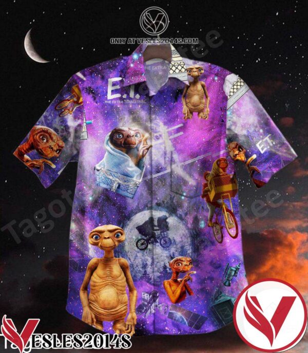 The Extra Terrestrial Purple Galaxy Hawaiian Shirt, Unique Gifts For Friends - Vesles2014S 1