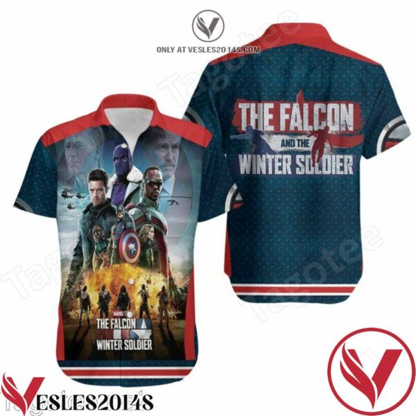The Falcon And The Winter Soldier Action Hawaiian Shirt, Unique Gifts For Friends - Vesles2014S 1