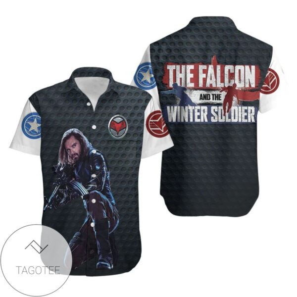 The Falcon And The Winter Soldier The Shadow Killer Hawaiian Graphic Print Short Sleeve Hawaiian Casual Shirt Vesles2014S 1