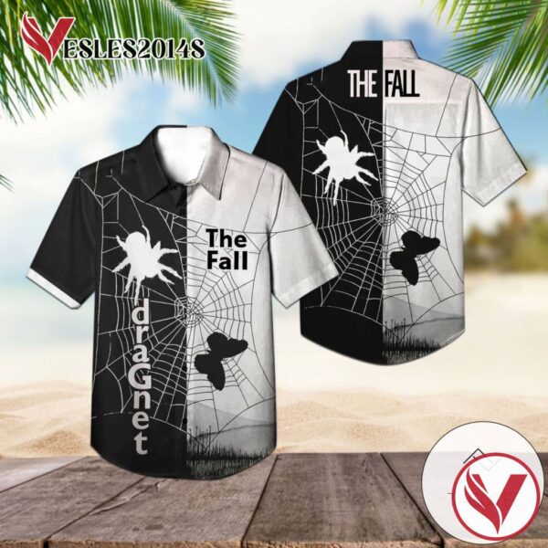 The Fall Dragnet Album Cover Hawaiian Shirt, Best Gift For Music Lovers Vesles2014S