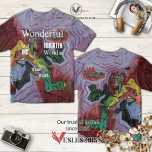 The Fall band The Wonderful and Frightening World Of Album 3D T-Shirt, Unique Gifts For Music Lovers - Vesles2014S