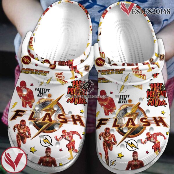 The Flash Movie Crocs Crocband Clogs Shoes Comfortable For Men Women and Kids Style 4 - Vesles2014S