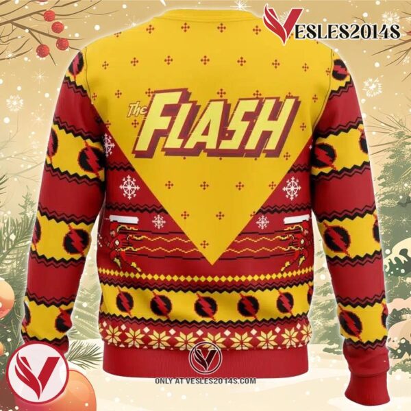 The Flash Ugly Christmas Sweater, Unique Christmas Gift For Fans - Vesles2014S 1