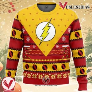The Flash Ugly Christmas Sweater, Unique Christmas Gift For Fans - Vesles2014S