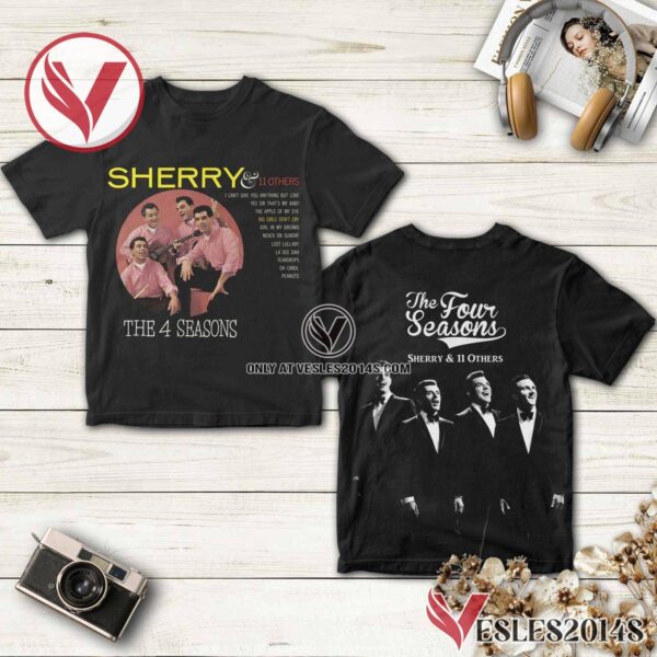 The Four Seasons Sherry And 11 Others Album Cover Shirt, Unique Gifts For Music Lovers - Vesles2014S