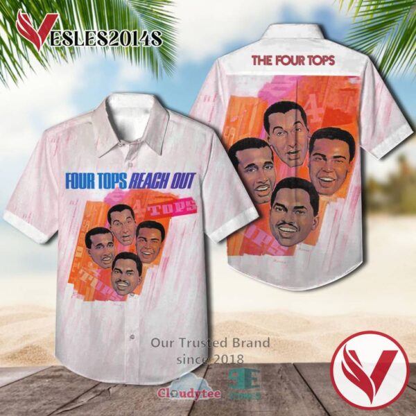 The Four Top Reach Out 1967 Casual Hawaiian Shirt, Best Gifts For Summer Vesles2014S 1