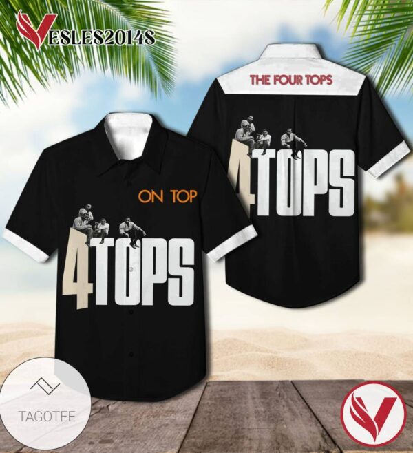 The Four Tops On Top Album Cover Hawaiian Shirt, Best Gift For Music Lovers Vesles2014S